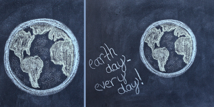 earth day chalk drawing clip art ideas 