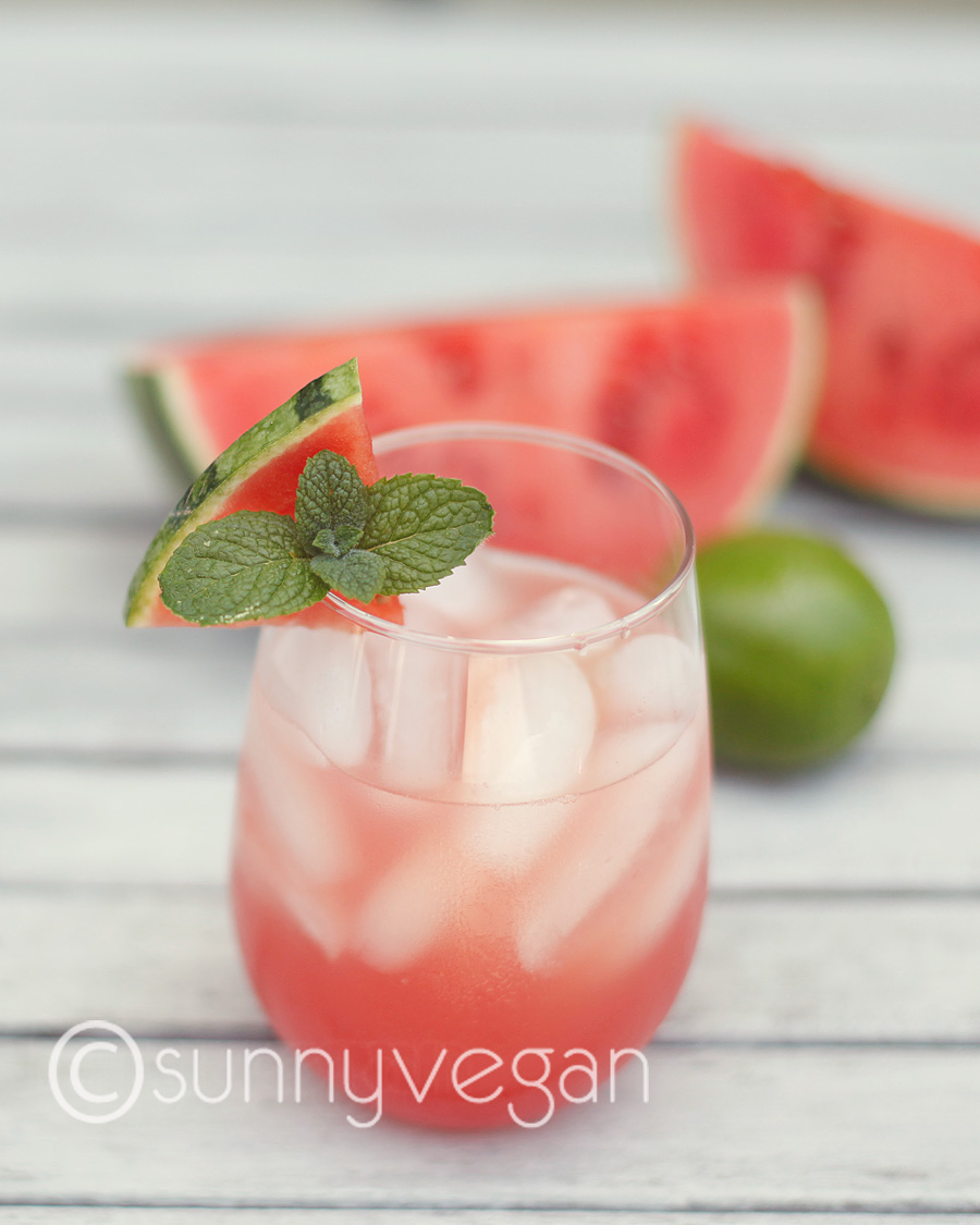 watermelon fresca agua image vegan healthy summer drink