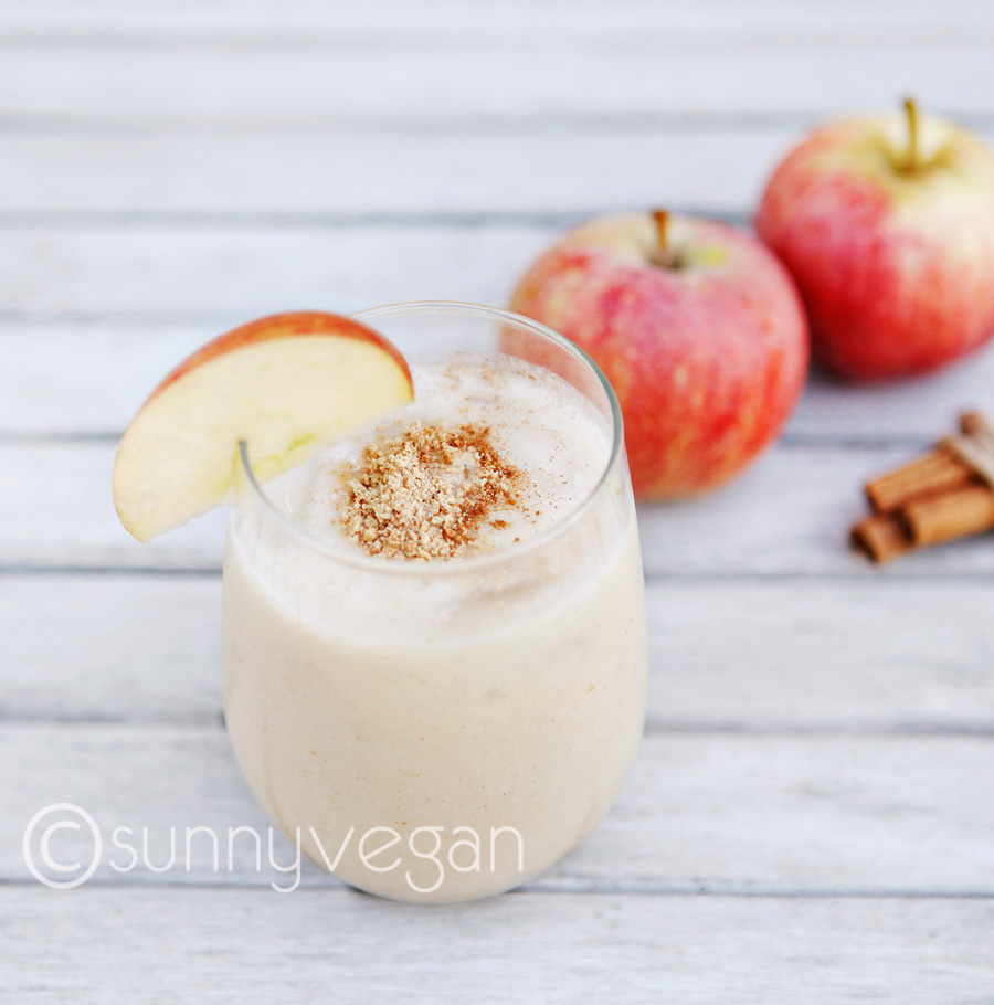 vegan apple pie smoothie easy and healthy