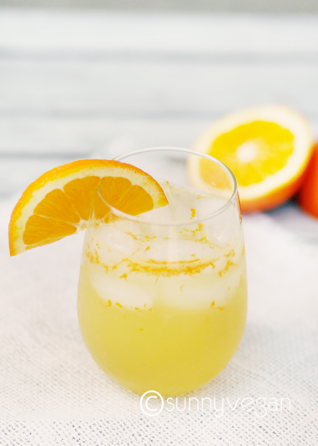 all natural orange soda drink by sunny vegan